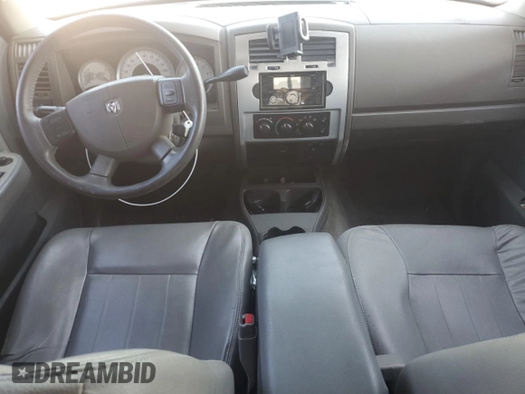 2005 Dodge Dakota Laramie with VIN 1D7HW58NX5S189370, listed as a Copart auction lot 43131135 with 198,988 mi miles and Salvage Title. Bid and sale history available at DreamBid. Image 8.