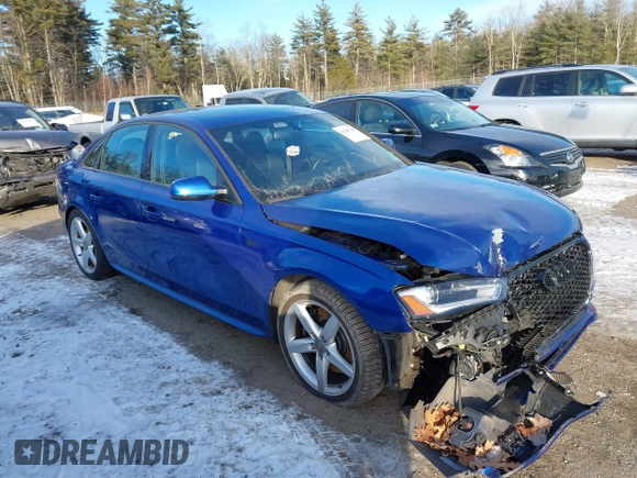 2015 Audi S4 Premium Plus with VIN WAUDGAFL7FA066078, listed as a IAAI auction lot 41287745 with 94,277 mi miles. Bid and sale history available at carsss.com. Image 1.