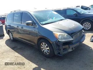 2008 Honda Odyssey EX with VIN 5FNRL38428B035143, listed as a IAAI auction lot 41813299 with 169,955 mi miles. Bid and sale history available at carsss.com. Image 1.