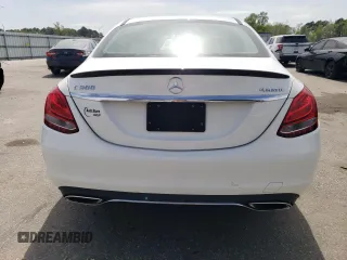 2016 Mercedes-Benz C 300 with VIN 55SWF4JB7GU123854, listed as a Copart auction lot 51406895 with 151,422 mi miles and Salvage Title. Bid and sale history available at carsss.com. Image 6.