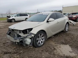 2014 Buick Regal Premium II with VIN 2G4GR5GX5E9236611, listed as a Copart auction lot 44572645 with 137,405 mi miles and Salvage Title. Bid and sale history available at carsss.com. Image 1.