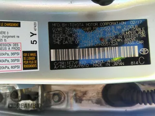 2017 Toyota Prius Two z VIN JTDKBRFU1H3551324, wystawiony jako IAAI lot #41893385 z przebiegiem 305 445 mil mil oraz . Historia ofert i sprzedaży dostępna na DreamBid. Obrazek 9.