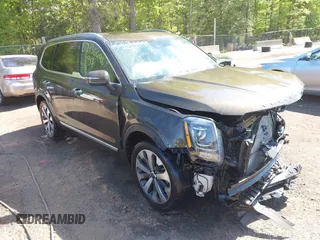 2020 Kia Telluride S with VIN 5XYP6DHC7LG030744, listed as a IAAI auction lot 42136698 with 77,256 mi miles and . Bid and sale history available at DreamBid. Image 1.