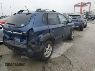 2005 Hyundai Tucson GLS with VIN KM8JN12D05U074879, listed as a Copart auction lot 73746674 with 0 mi miles and Salvage Title. Bid and sale history available at carsss.com. Image 3.