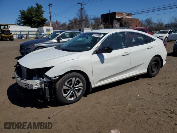 2018 Honda Civic Sedan LX with VIN 19XFC2F5XJE204202, listed as a Copart auction lot 52745665 with 162,322 mi miles and Salvage Title. Bid and sale history available at carsss.com. Image 1.