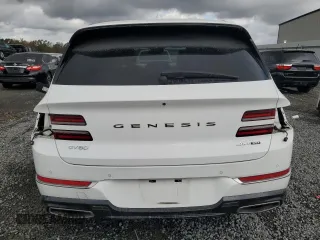 2022 Genesis GV80 Advanced Plus with VIN KMUHCESC4NU101411, listed as a Copart auction lot 77366134 with 37,023 mi miles and Salvage title. Bid and sale history available at DreamBid. Image 6.