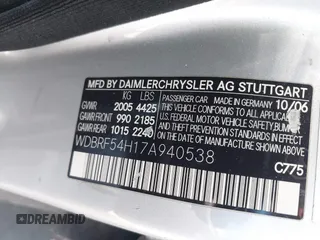 2007 Mercedes-Benz C 280 Luxury z VIN WDBRF54H17A940538, wystawiony jako IAAI lot #42236100 z przebiegiem 147 781 mil mil oraz . Historia ofert i sprzedaży dostępna na DreamBid. Obrazek 9.