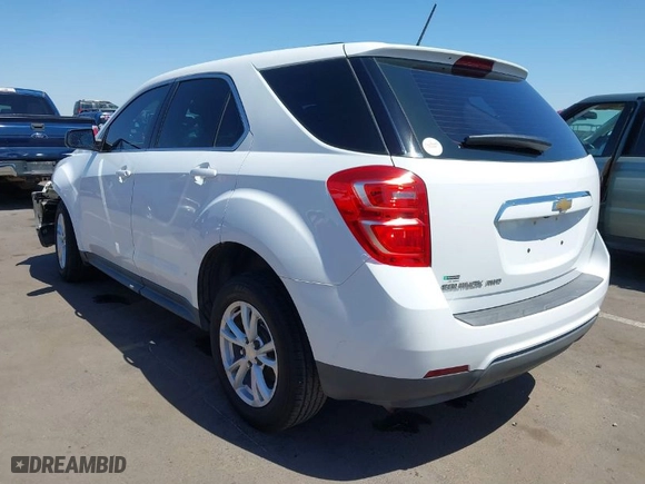 2017 Chevrolet Equinox LS with VIN 2GNFLEEK5H6134988, listed as a IAAI auction lot 41998031 with 57,167 mi miles. Bid and sale history available at carsss.com. Image 3.