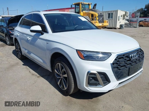 2023 Audi Q5 S line Premium Plus with VIN WA1EAAFY1P2197758, listed as a IAAI auction lot 41627129 with 11,272 mi miles. Bid and sale history available at carsss.com. Image 1.