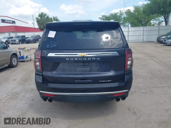 2023 Chevrolet Suburban Premier with VIN 1GNSCFKDXPR380853, listed as a IAAI auction lot 41935510 with 70,682 mi miles and . Bid and sale history available at DreamBid. Image 16.