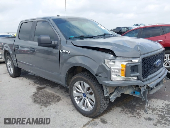 2018 Ford F-150 XL with VIN 1FTEW1EP4JFE22867, listed as a IAAI auction lot 42105313 with 185,175 mi miles and . Bid and sale history available at DreamBid. Image 1.