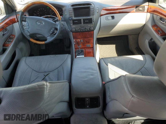 2004 Lexus LS 430 with VIN JTHBN36F240156231, listed as a Copart auction lot 55115825 with 233,658 mi miles and Salvage Title. Bid and sale history available at DreamBid. Image 8.