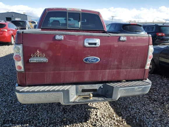 2005 Ford F-150 XLT with VIN 1FTRW12WX5FB61490, listed as a Copart auction lot 44046695 with 172,768 mi miles and Salvage Title. Bid and sale history available at carsss.com. Image 6.