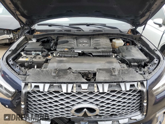 2021 Infiniti QX80 LUXE with VIN JN8AZ2AE2M9271910, listed as a Copart auction lot 71008452 with 46,327 mi miles. Bid and sale history available at carsss.com. Image 11.