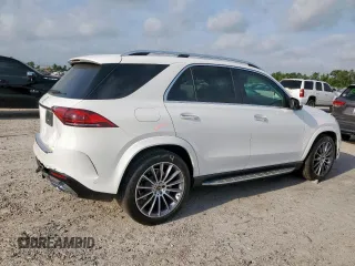2022 Mercedes-Benz GLE 350 with VIN 4JGFB4JB2NA614931, listed as a Copart auction lot 57523185 with 51,340 mi miles and Salvage title. Bid and sale history available at DreamBid. Image 3.