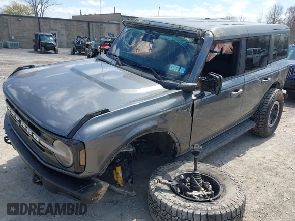 2022 Ford Bronco with VIN 1FMEE5DP3NLB03118, listed as a IAAI auction lot 42096181 with 62,685 mi miles and . Bid and sale history available at DreamBid. Image 17.