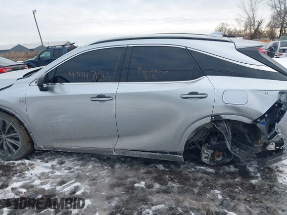 2024 Lexus RX 350 with VIN 2T2BAMCA1RC057999, listed as a IAAI auction lot 41447045 with 8,599 mi miles and . Bid and sale history available at DreamBid. Image 14.