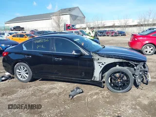 2014 Infiniti Q50 Sport with VIN JN1BV7AR8EM705762, listed as a IAAI auction lot 41685236 with 102,056 mi miles and . Bid and sale history available at DreamBid. Image 14.