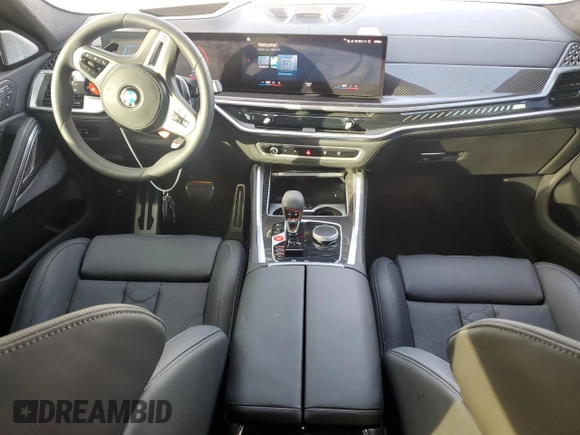 2025 BMW X6 M with VIN 5YM23ET08S9W88182, listed as a Copart auction lot 74625394 with 1,281 mi miles and Non Repairable. Bid and sale history available at carsss.com. Image 8.