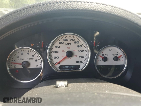 2005 Ford F-150 XLT with VIN 1FTPW14505KD82602, listed as a Copart auction lot 53318965 with 133,539 mi miles and Salvage Title. Bid and sale history available at carsss.com. Image 9.