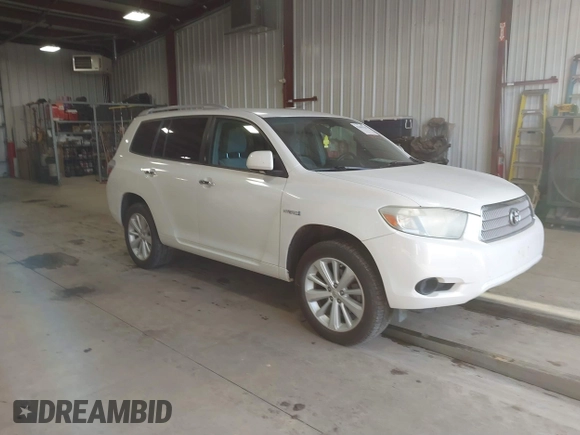 2009 Toyota Highlander Hybrid with VIN JTEEW41A792036820, listed as a IAAI auction lot 41403732 with 110,791 mi miles. Bid and sale history available at carsss.com. Image 1.