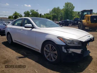 2018 Genesis G80 3.8L z VIN KMHGN4JE5JU268761, wystawiony jako Copart lot #61796625 z przebiegiem 46 868 mil mil oraz Szkoda całkowita • Salvage title. Historia ofert i sprzedaży dostępna na DreamBid. Obrazek 4.