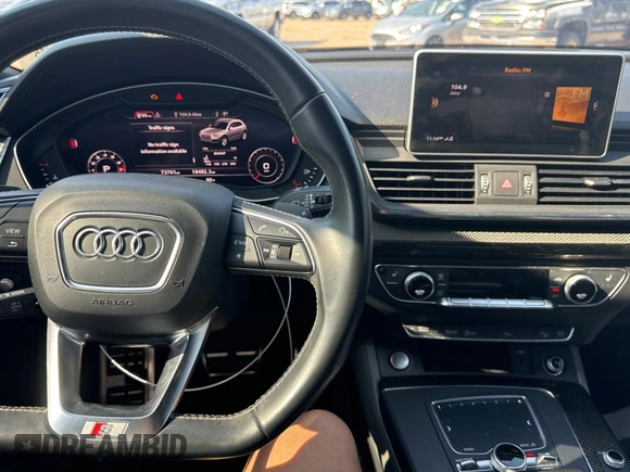 2018 Audi SQ5 Prestige with VIN WA1C4AFYXJ2098457, listed as a Copart auction lot 75856464 with 73,761 mi miles and Clean Title. Bid and sale history available at DreamBid. Image 9.