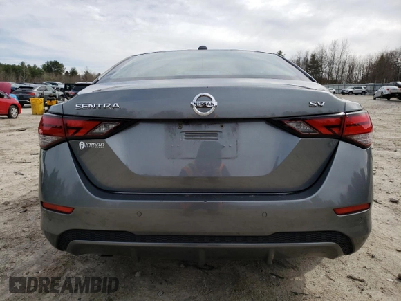 2021 Nissan Sentra SV with VIN 3N1AB8CVXMY255368, listed as a Copart auction lot 49578035 with 72,232 mi miles and Salvage Title. Bid and sale history available at DreamBid. Image 6.