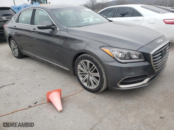 2018 Genesis G80 3.8L with VIN KMHGN4JE2JU223020, listed as a Copart auction lot 36755974 with 132,785 mi miles. Bid and sale history available at carsss.com. Image 4.