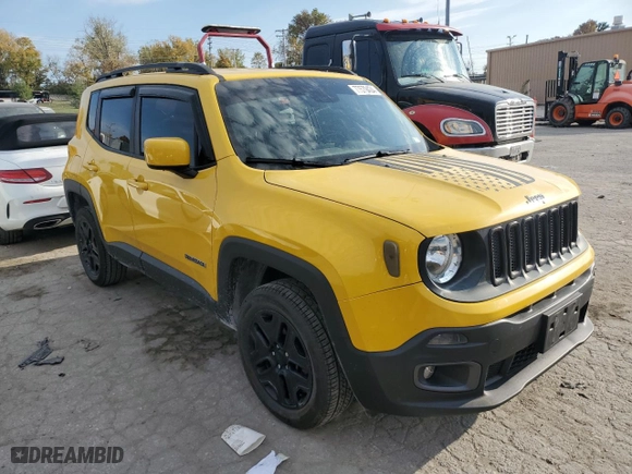 2017 Jeep Renegade Altitude with VIN ZACCJABH9HPF11117, listed as a Copart auction lot 77579434 with 108,347 mi miles and Salvage Title. Bid and sale history available at carsss.com. Image 4.