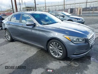 2016 Hyundai Genesis 3.8L with VIN KMHGN4JEXGU141996, listed as a IAAI auction lot 41802969 with 119,177 mi miles and . Bid and sale history available at DreamBid. Image 1.