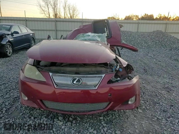 2006 Lexus IS 350 with VIN JTHBE262665006569, listed as a Copart auction lot 81945324 with Not provided miles and Salvage title. Bid and sale history available at DreamBid. Image 11.