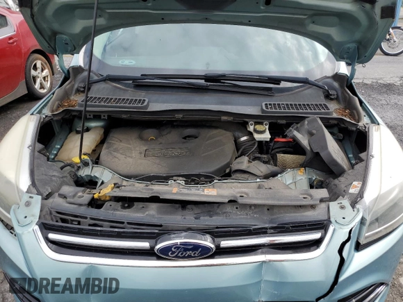 2013 Ford Escape Titanium with VIN 1FMCU9J98DUC09743, listed as a Copart auction lot 61308315 with 146,243 mi miles and Salvage title. Bid and sale history available at DreamBid. Image 12.