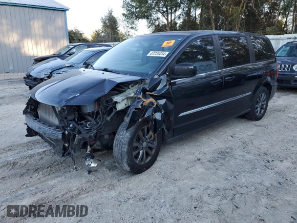 2015 Chrysler Town & Country S with VIN 2C4RC1HG5FR627653, listed as a Copart auction lot 87235414 with 103,684 mi miles and Salvage Title. Bid and sale history available at DreamBid. Image 1.