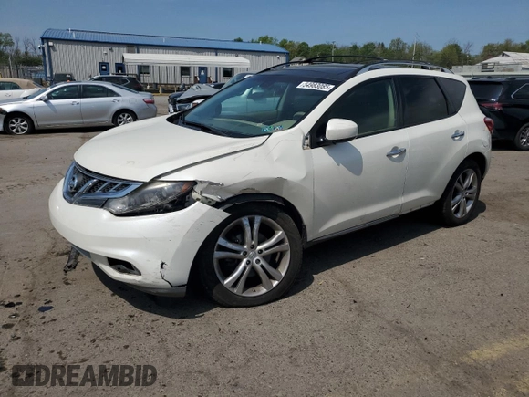 2012 Nissan Murano LE с VIN JN8AZ1MWXCW204289, выставлен на аукционе Copart как лот 54983085 с пробегом 109 703 миль миль и Списание • Salvage title. История ставок и продаж доступна на DreamBid. Изображение 1.
