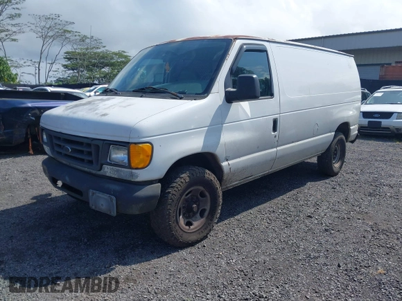 2005 Ford Econoline Cargo with VIN 1FTNE24W55HA43243, listed as a IAAI auction lot 41528626 with 240,685 mi miles and . Bid and sale history available at carsss.com. Image 17.