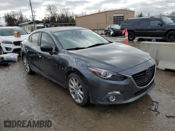 2014 Mazda 3 S Grand Touring z VIN JM1BM1W31E1142489, wystawiony jako Copart lot #43557485 z przebiegiem 158 399 mil mil oraz Szkoda całkowita • Salvage title. Historia ofert i sprzedaży dostępna na DreamBid. Obrazek 4.
