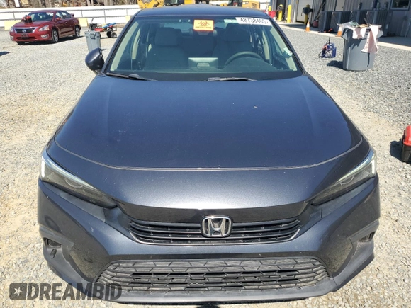 2022 Honda Civic Sedan LX with VIN 2HGFE2F2XNH548124, listed as a Copart auction lot 48738485 with 66,437 mi miles and Salvage Title. Bid and sale history available at carsss.com. Image 5.