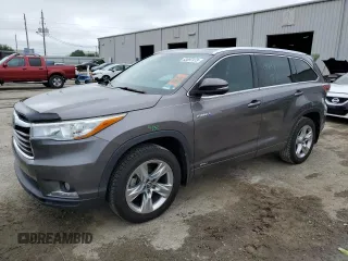 2016 Toyota Highlander Hybrid Limited with VIN 5TDDCRFH3GS017683, listed as a Copart auction lot 53097473 with 107,054 mi miles. Bid and sale history available at carsss.com. Image 1.