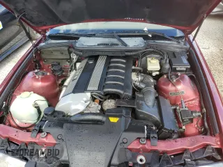 1995 BMW 3 Series 325iC with VIN WBABJ6324SJD43557, listed as a Copart auction lot 74568624 with 0 mi miles and Salvage Title. Bid and sale history available at carsss.com. Image 11.