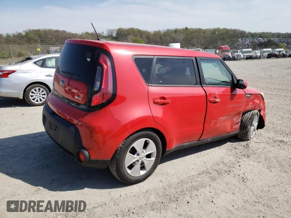 2015 Kia Soul + with VIN KNDJP3A54F7761822, listed as a Copart auction lot 54149465 with 81,220 mi miles and Salvage Title. Bid and sale history available at DreamBid. Image 3.