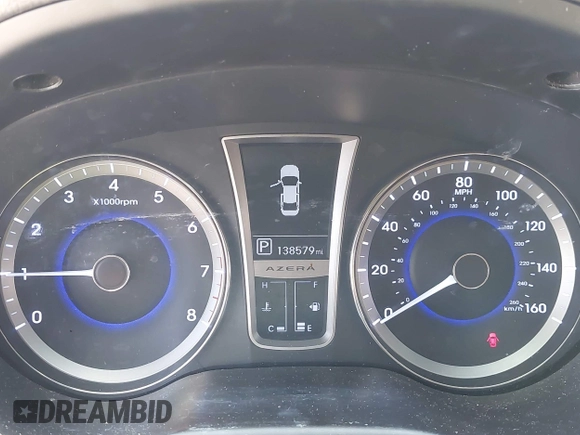 2013 Hyundai Azera с VIN KMHFG4JG5DA253948, выставлен на аукционе IAAI как лот 42561868 с пробегом 138 579 миль миль и . История ставок и продаж доступна на DreamBid. Изображение 7.