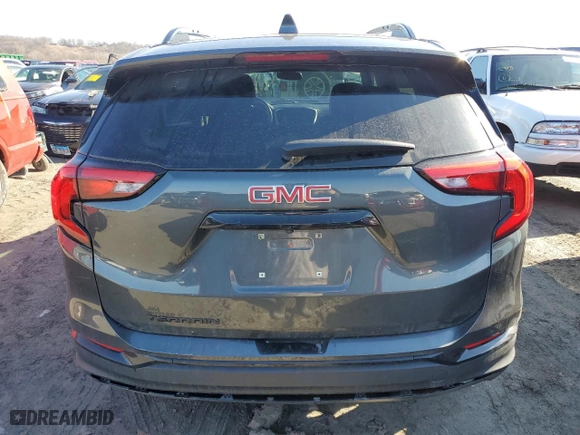 2019 GMC Terrain SLE with VIN 3GKALMEV1KL380838, listed as a Copart auction lot 41572924 with 55,435 mi miles and Salvage Title. Bid and sale history available at carsss.com. Image 6.