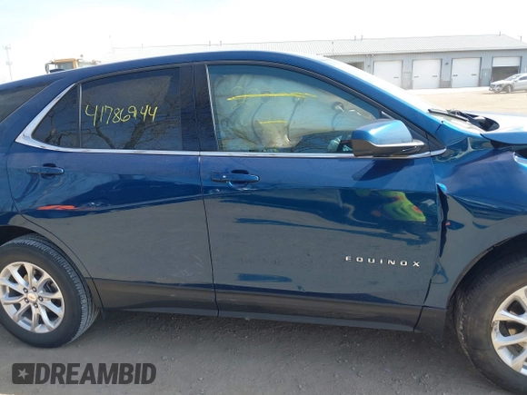 2020 Chevrolet Equinox LT with VIN 2GNAXUEVXL6222091, listed as a IAAI auction lot 41786944 with 43,610 mi miles and . Bid and sale history available at DreamBid. Image 13.
