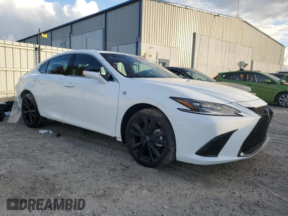 2025 Lexus ES with VIN 58AJZ1B18SU187834, listed as a Copart auction lot 83872754 with 8,629 mi miles and Salvage Title. Bid and sale history available at carsss.com. Image 4.
