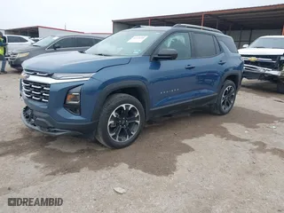 2025 Chevrolet Equinox FWD LT with VIN 3GNAXHEG1SL107950, listed as a IAAI auction lot 41535200 with 10,002 mi miles. Bid and sale history available at carsss.com. Image 2.