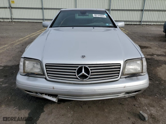 2000 Mercedes-Benz SL-Class with VIN WDBFA68F5YF189917, listed as a Copart auction lot 80144894 with 145,414 mi miles and Salvage Title. Bid and sale history available at carsss.com. Image 5.
