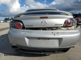 2004 Mazda RX-8 with VIN JM1FE17NX40122275, listed as a Copart auction lot 85448154 with 102,798 mi miles and Salvage Title. Bid and sale history available at carsss.com. Image 6.
