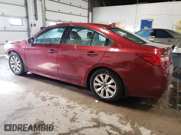 2016 Subaru Legacy 2.5i Premium with VIN 4S3BNBD68G3031364, listed as a Copart auction lot 36530113 with 58,441 mi miles. Bid and sale history available at carsss.com. Image 2.