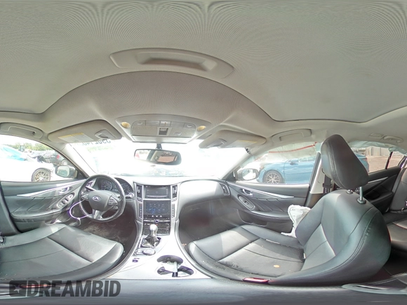 2015 Infiniti Q50 Premium with VIN JN1BV7AP5FM345771, listed as a Copart auction lot 59021485 with 170,199 mi miles and Salvage title. Bid and sale history available at DreamBid. Image 14.